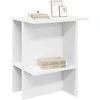 Kavos staliukas 2 pcs Balta 40 x 30 x 49 cm Apdirbta mediena