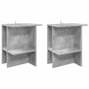Kavos staliukas 2 pcs Betono pilka 40 x 30 x 49 cm