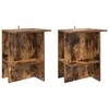 Kavos staliukas 2 pcs Dūminio ąžuolo 40 x 30 x 49 cm