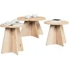 Kavos staliukas 3 pcs Natūrali