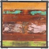 Kavos staliukas, 60x60x35cm, perdirbtos medienos masyvas