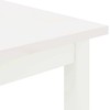 Kavos staliukas Balta 100 x 100 x 45 cm Kietos pušies mediena