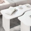 Kavos staliukas 2 pcs Balta Pušies masyvas