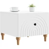Kavos staliukas Balta 49 x 50 x 40 cm Apdirbta mediena
