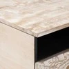 Kavos staliukas Balta 80 x 54 x 40 cm Kietas mango medis