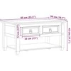 Kavos staliukas Balta 85 x 50 x 45 cm Kietos pušies mediena