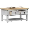 Kavos staliukas Balta 85 x 50 x 45 cm Kietos pušies mediena