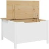 Kavos staliukas HILL Balta ir medaus ruda 79.5 x 79.5 x 49 cm