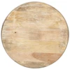 Kavos staliukas, baltas, 68x68x36cm, mango medienos masyvas