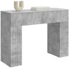 Kavos staliukas Betono pilka 102 x 35 x 75 cm Apdirbta mediena