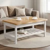 VidaXL Kavos staliukas EKAI Balta 100 x 60 x 45,5 cm