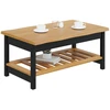 VidaXL Kavos staliukas EKAI Juoda 100 x 60 x 45,5 cm