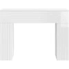 Kavos staliukas Itin blizgi balta 102 x 35 x 75 cm