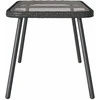 Kavos staliukas Juoda 90 x 45 x 43 cm poliratanas