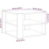 kavos staliukas Old Wood 58x58x40 cm Engineered Wood
