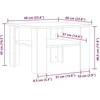 kavos staliukas Old Wood 60x60x42 cm Engineered Wood