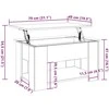kavos staliukas Old Wood 79x49x41 cm Engineered Wood