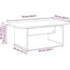 Kavos staliukas Senas medis 93 x 53 x 33 cm Apdirbta mediena
