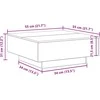 Sena mediena ir mėlyna 80 x 80 x 31 cm Apdirbta mediena