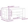 Kavos staliukas Senovinis medis 102 x 55 x 45 cm