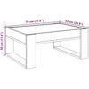 Kavos staliukas su Infinity LED lemputėmis, ąžuolo, 70x53x30cm