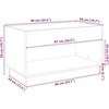 Kavos staliukas su Infinity LED lemputėmis, baltas, 90x50x50cm