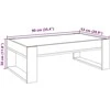 Kavos staliukas su Infinity LED lemputėmis, ąžuolo, 90x53x30cm