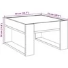 Kavos staliukas su Infinity LED lemputėmis, dūminis, 50x53x30cm
