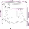 Kavos staliukas su Infinity LED lemputėmis, ąžuolo, 40x40x49cm