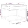 Kavos staliukas su Infinity LED lemputėmis, dūminis, 50x50x41cm