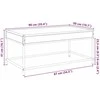 Kavos staliukas su Infinity LED lemputėmis, pilkas, 90x50x41cm