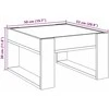 Kavos staliukas su Infinity LED lemputėmis, pilkas, 50x53x30cm