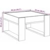 Kavos staliukas su Infinity LED lemputėmis, dūminis, 50x53x30cm