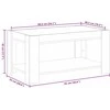 Kavos staliukas su LED, dūminio ąžuolo, 93x53x45cm, mediena