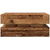 Kavos staliukas su LED lemputėmis, medienos, 90x50x40cm
