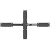 Kavos staliuko koja, voro formos, antracito spalvos, 98x58x(42-43) cm, plienas