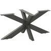 Kavos staliuko koja, voro formos, antracito spalvos, 98x58x(42-43) cm, plienas