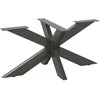 Kavos staliuko koja, voro formos, antracito spalvos, 98x58x(42-43) cm, plienas