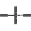 Kavos staliuko koja, voro formos, antracito spalvos, 98x58x(42-43) cm, plienas