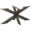Kavos staliuko koja, voro formos, juoda, 98x58x(42-43) cm, plienas