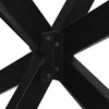 Kavos staliuko koja, voro formos, juoda, 98x58x(42-43) cm, plienas
