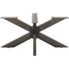 Kavos staliuko koja, voro formos, juoda, 98x58x(42-43) cm, plienas