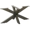 Kavos staliuko koja, voro formos, juoda, 98x58x(42-43) cm, plienas