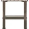 Kavos staliuko kojelės, 2 vnt., 30x(30-31) cm, natūralus plienas
