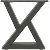 Kavos staliuko kojos, 2 vnt., antracito spalvos, 40x(30-31,3) cm, plienas