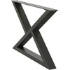 Kavos staliuko kojos, 2 vnt., antracito spalvos, 70x(42-43,3) cm, plienas
