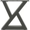 Kavos staliuko kojos, 2 vnt., antracito spalvos, 30x(30-31,3) cm, plienas