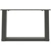 Kavos staliuko kojelės, 2 vnt., antracito spalvos, 40x(30-31) cm, plienas, U formos