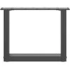 Kavos staliuko kojelės, 2 vnt., antracito spalvos, 30x(30-31) cm, plienas