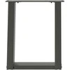 Kavos staliuko kojelės, 2 vnt., antracito spalvos, 28x(42-43) cm, plienas